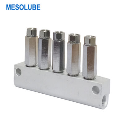 單線潤滑系統魯布加壓式分配器5位